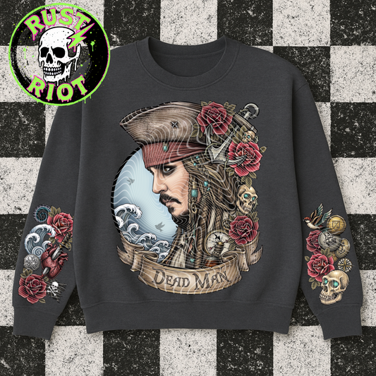 Dead Man’s Gold | Pirate Tattoo Style Graphic | PNG Digital Download