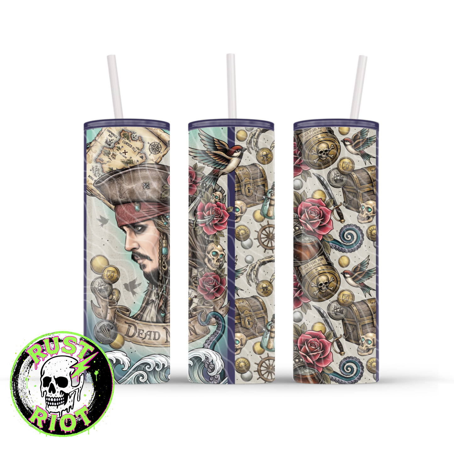 Dead Man’s Gold Everything Bundle | Tattoo Style Pirate Graphic Set | PNG Digital Download