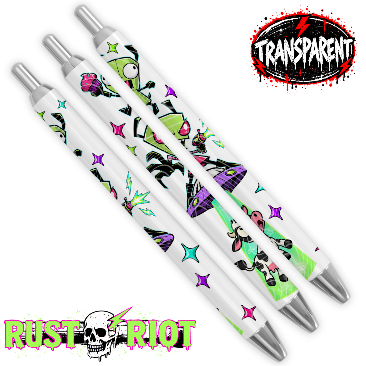 Earth Problems -Doom Everything Bundle | Neon Alien Sci-Fi Graphic Set | PNG Digital Download