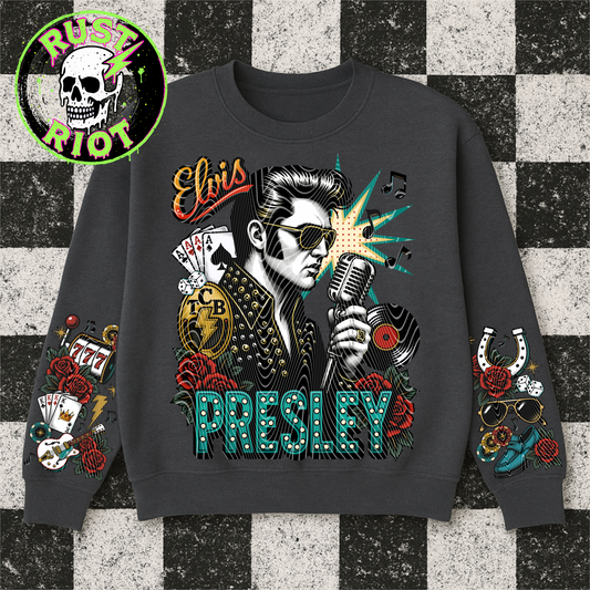 King of Vegas | Retro Rock & Roll PNG Graphic