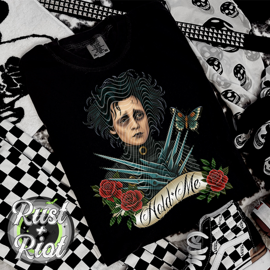 Serving Tea - The Inventor and The Creation Main PNG- Neo Traditional Inspired Gothic Digital Graphic for Sublimation, DTF, Fabric and Paper Printing