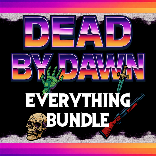 Dead by Dawn Everything Bundle – Retro Horror Tarot Design Set