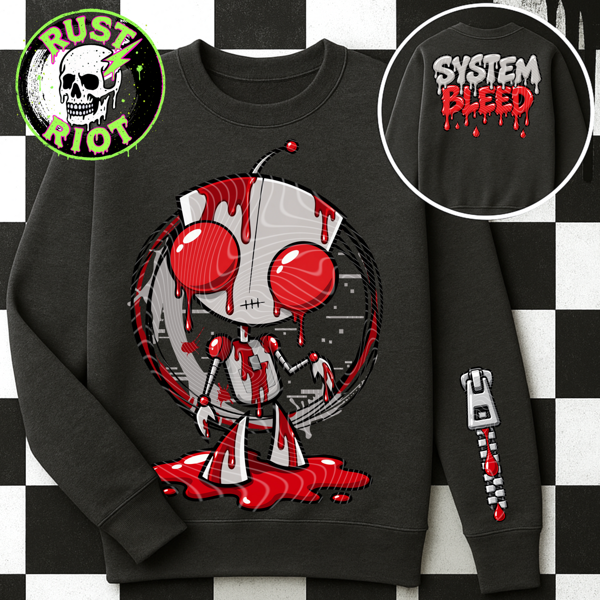 Earth Problems Tee Graphic | Neon Alien Sci-Fi | PNG Digital Download