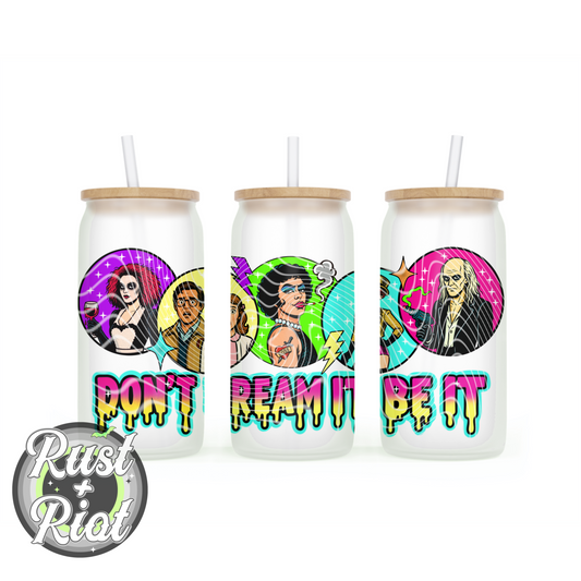 Frankly Fabulous Glass Can Wrap Campy Cult Tribute PNG