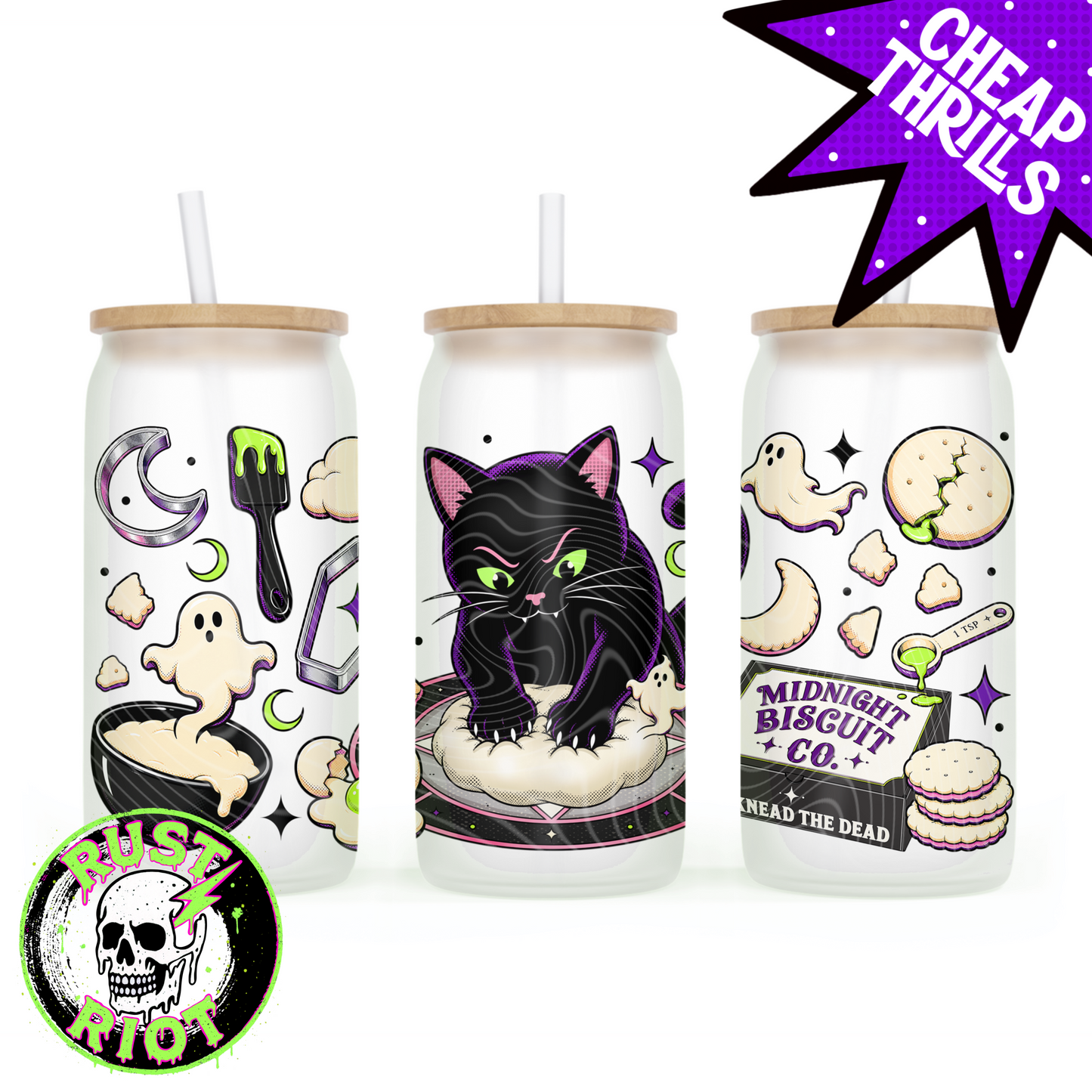 Midnight Biscuit Co. | Occult Cat Bakery Collection  | PNG Digital Download