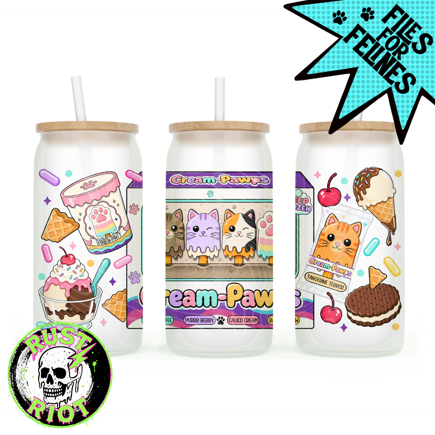 Cream Pawps | Kawaii Pop Art Collection | PNG Digital Download