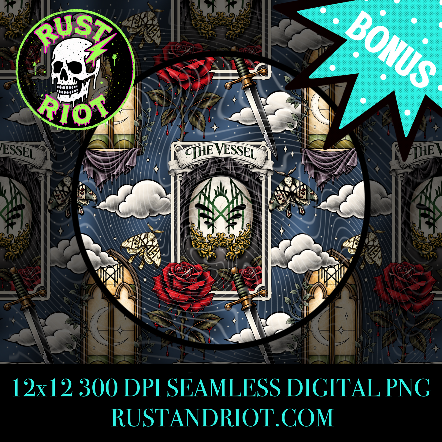 Sacred & Serpentine Everything Bundle | Dark Neo Trad Tarot Graphic Set | PNG Digital Download