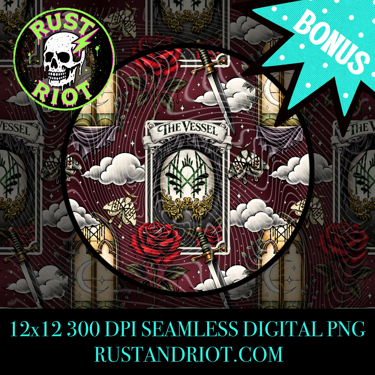 Sacred & Serpentine Everything Bundle | Dark Neo Trad Tarot Graphic Set | PNG Digital Download