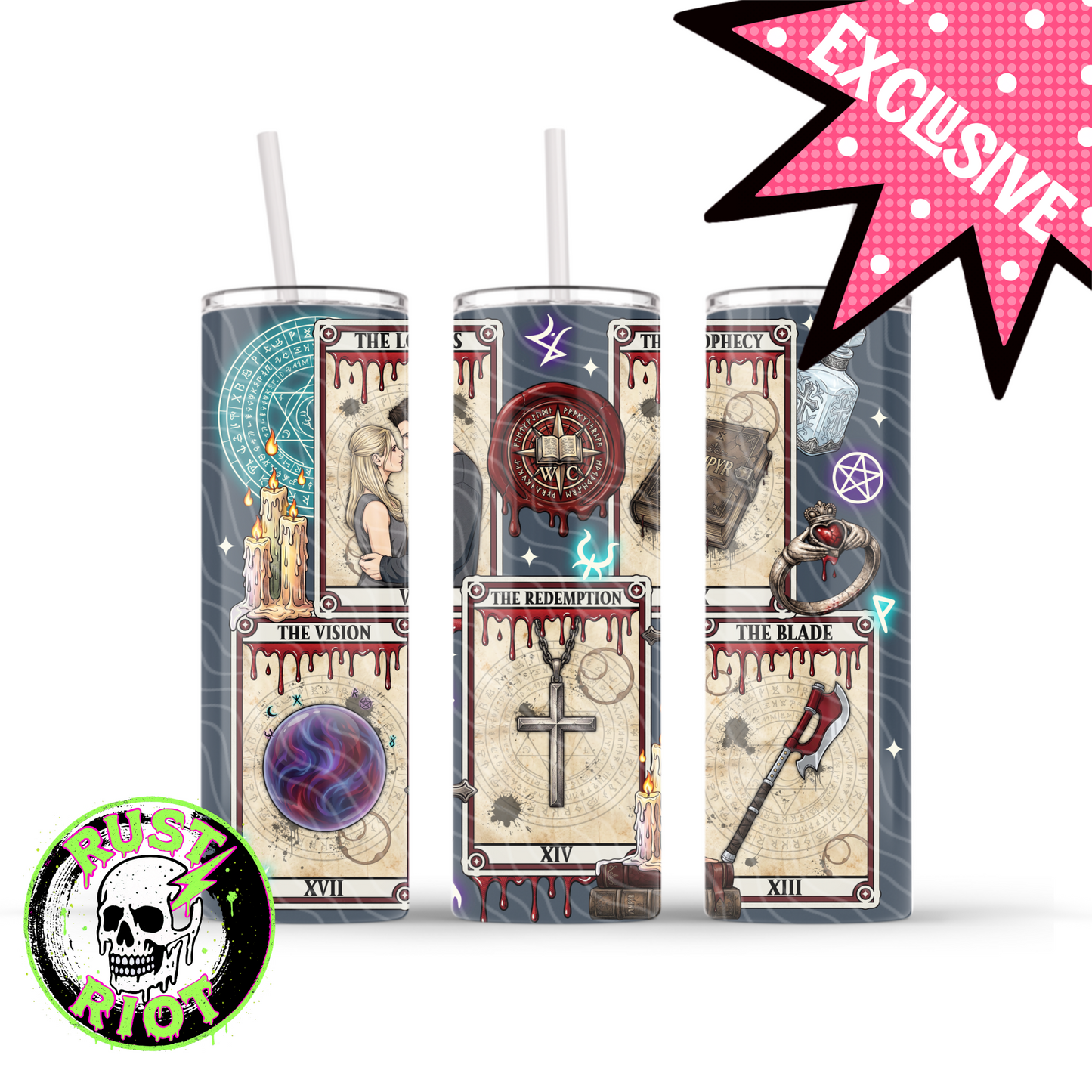 Slayer Arcana Everything Bundle | Gothic Tarot Graphic Set | PNG Digital Download