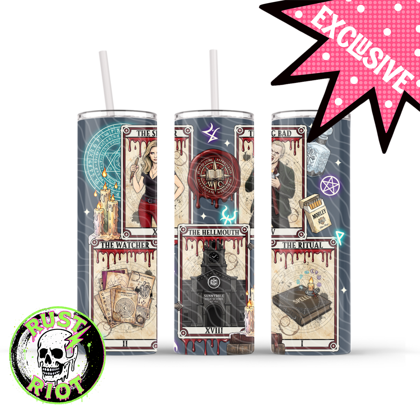 Slayer Arcana Everything Bundle | Gothic Tarot Graphic Set | PNG Digital Download