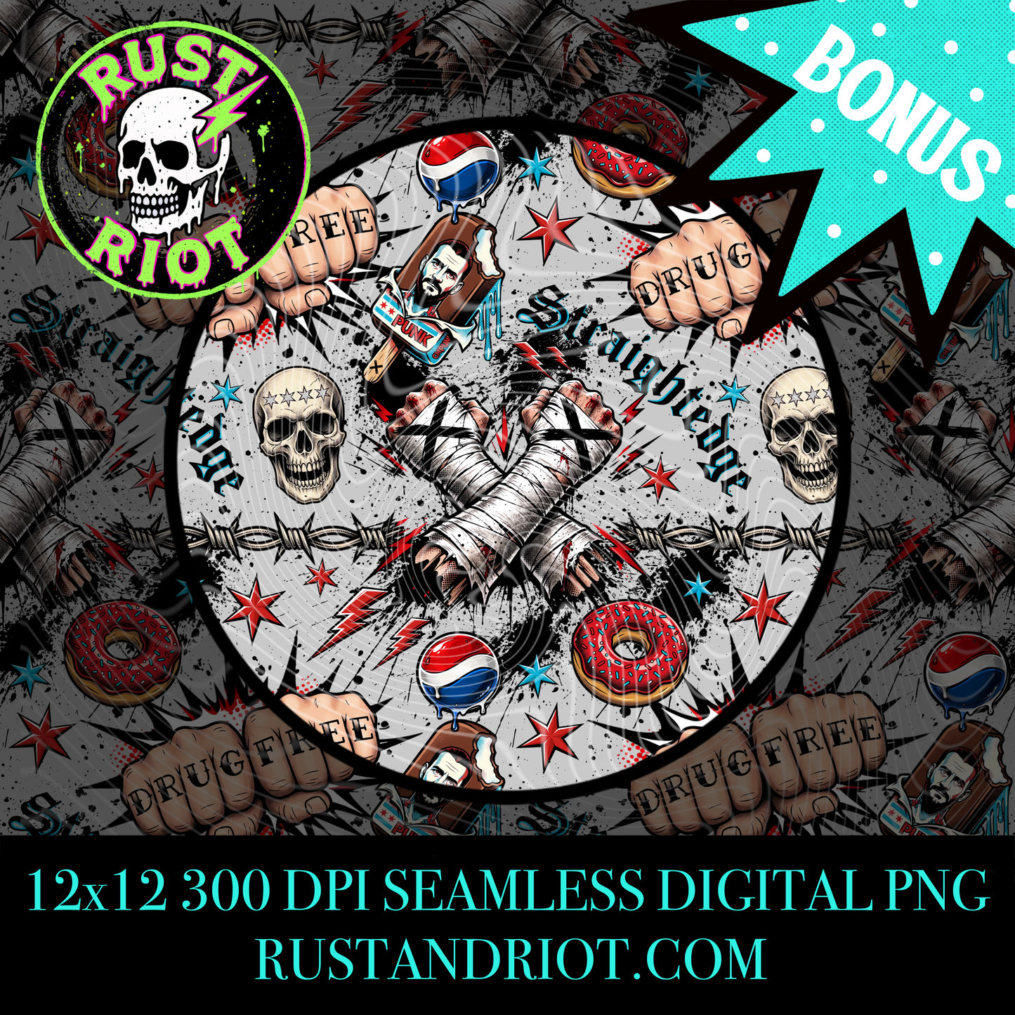 Chicago Made Everything Bundle | Tattoo Comic Graphic Set | PNG Digital Download