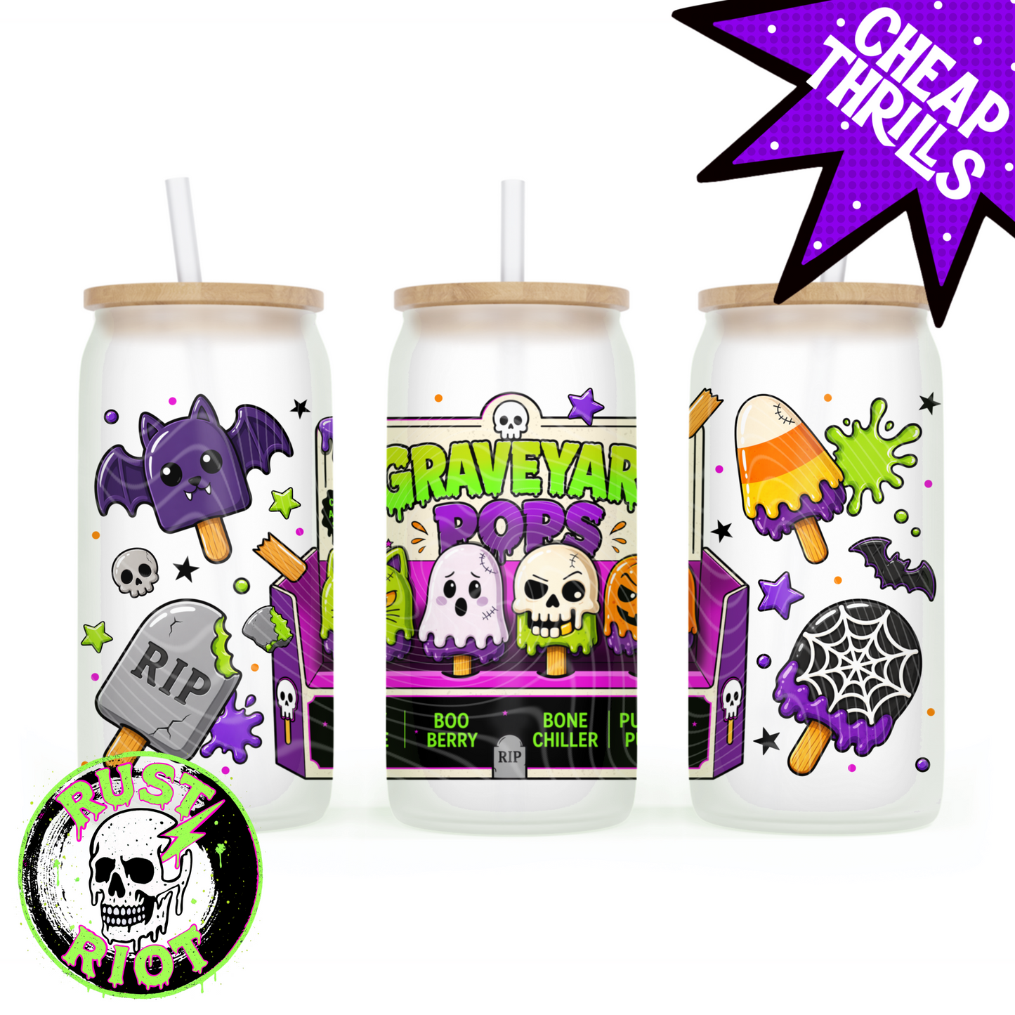 Graveyard Pops | Halloween Treat Collection | PNG Digital Download
