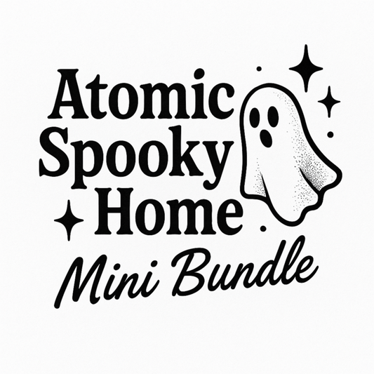Atomic Spooky Home | Mini Bundle (4 Tee Graphics + 1 Seamless)