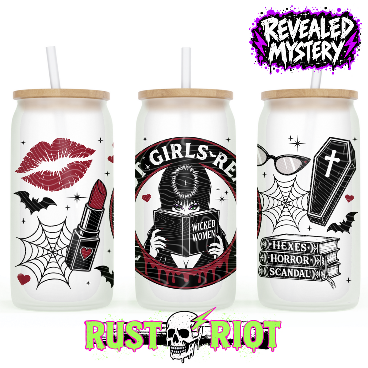 Hot Girls Read | Goth Bookish | PNG Digital Download