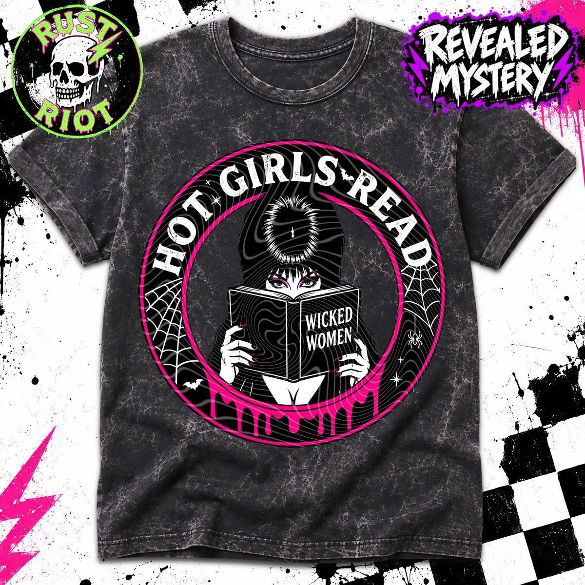 Hot Girls Read | Goth Bookish | PNG Digital Download