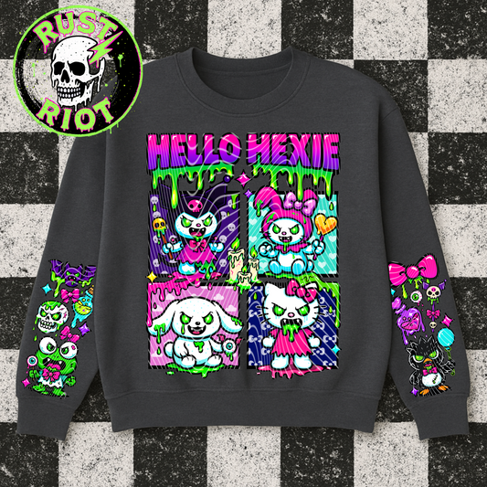 Hello Hexie Tee Graphic | Creepy Cute Pastel Horror PNG