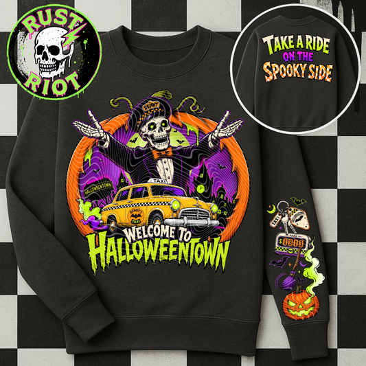 Midnight Fare Tee Graphic | Halloween Pop Art | PNG Digital Download
