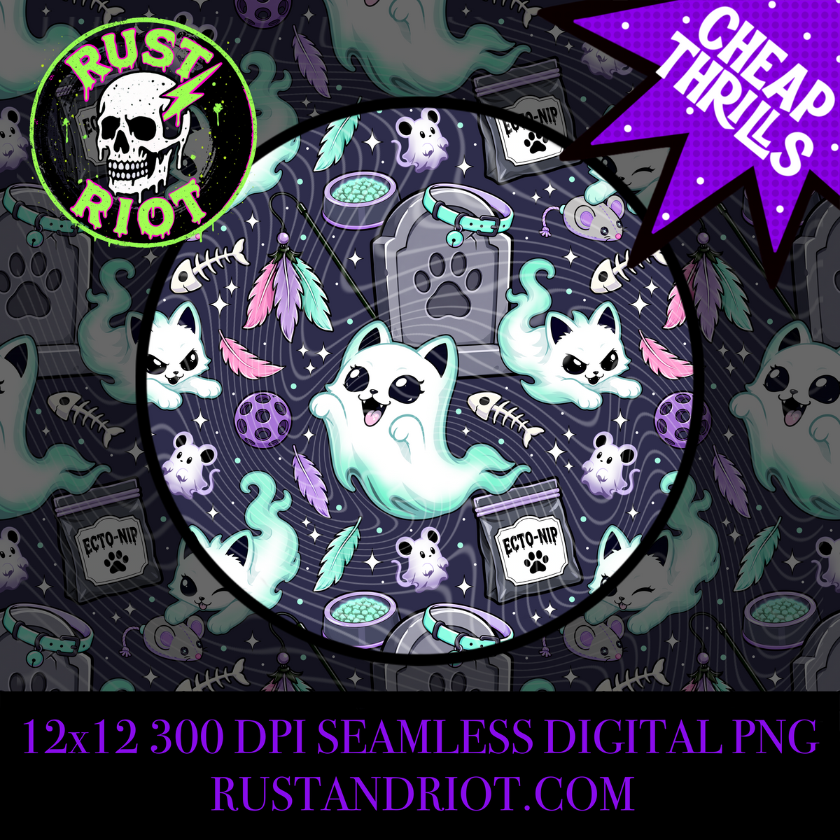 Purranormal Activity | Ghost Kitties Collection  | PNG Digital Download