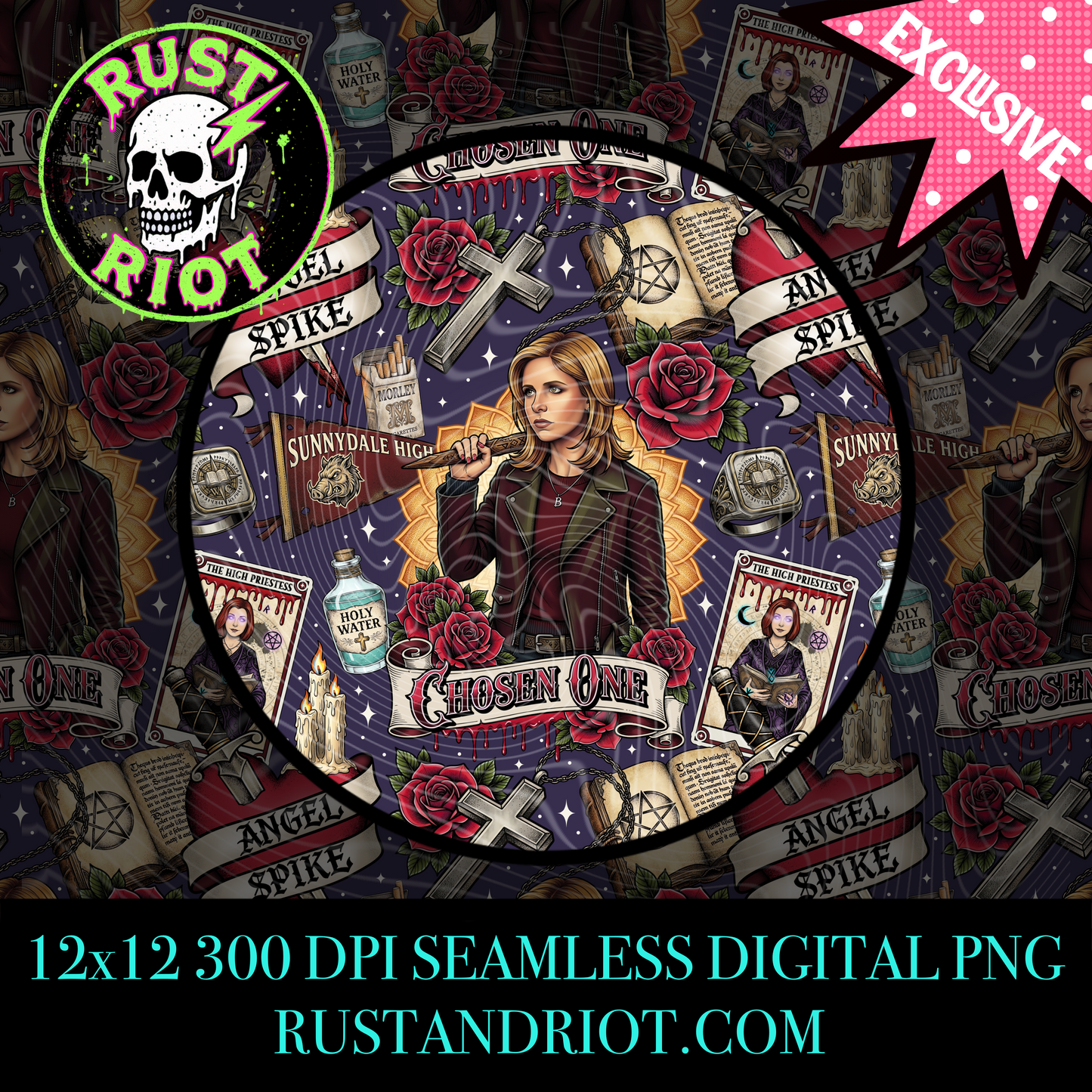 Chosen One Everything Bundle | Neo Trad Tattoo Graphic Set | PNG Digital Download