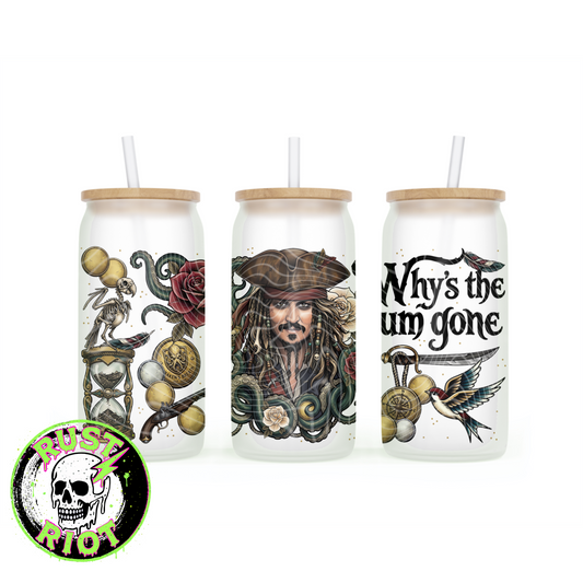 Dead Man’s Gold Part II | Pirate Tattoo Style Graphic | 16oz Glass Can Wrap PNG Digital Download