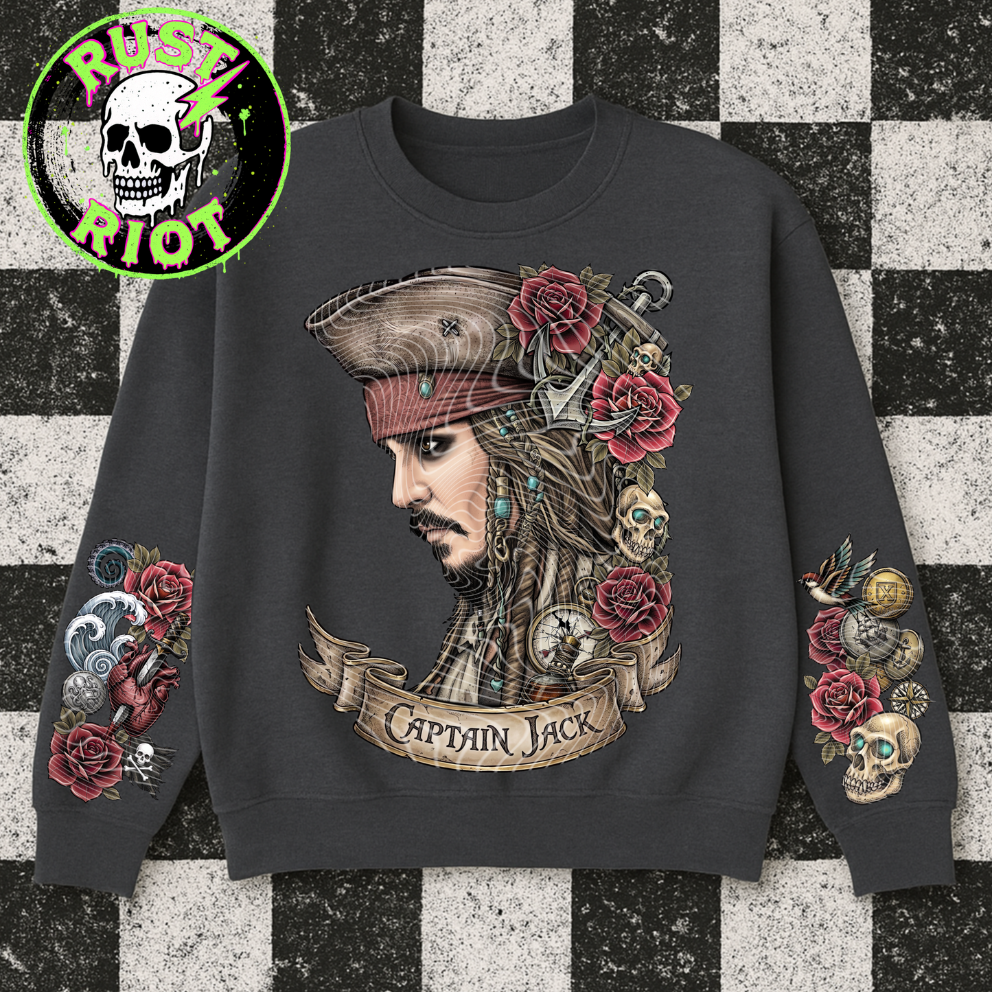 Dead Man’s Gold Everything Bundle | Tattoo Style Pirate Graphic Set | PNG Digital Download