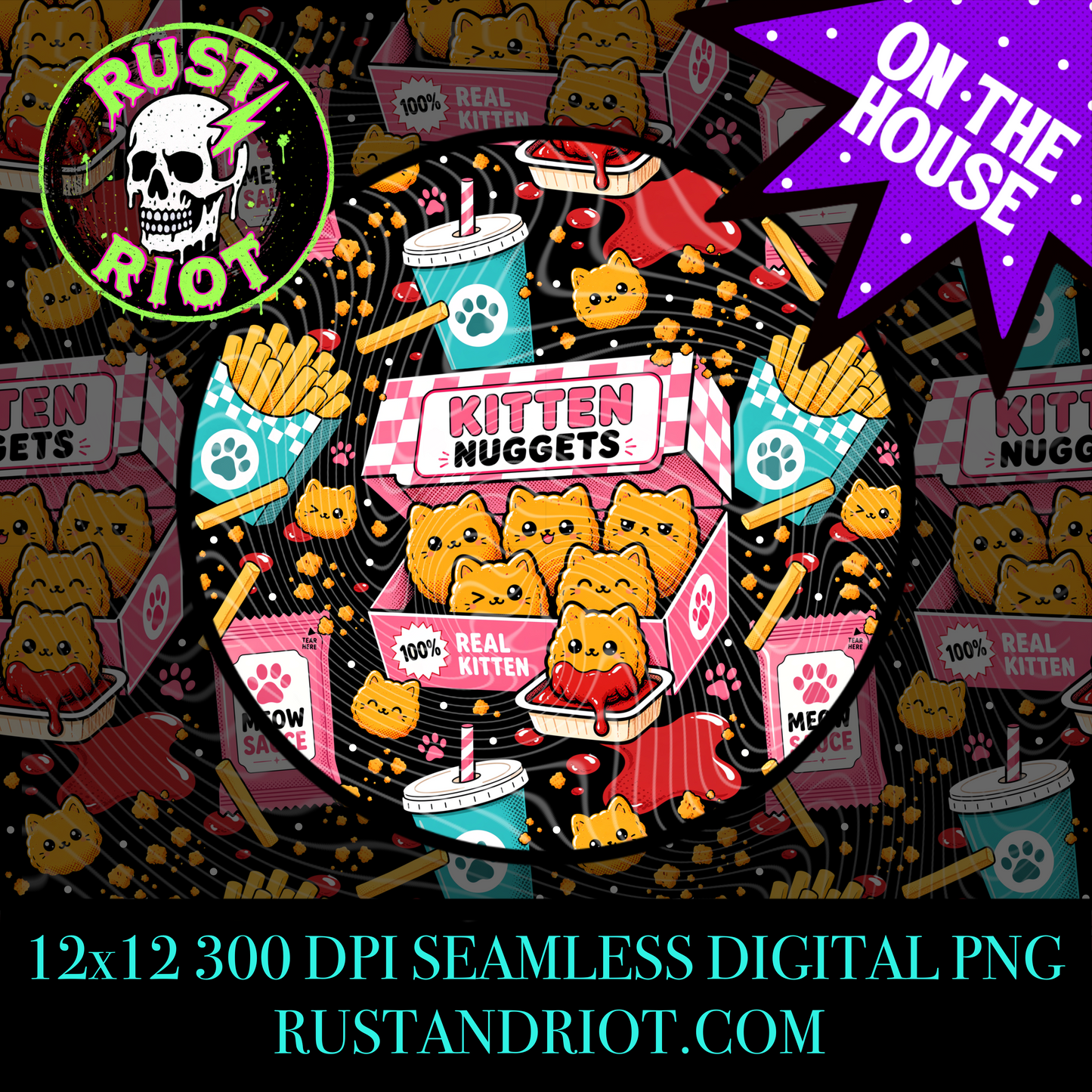 Kitten Nuggets | Freebie | PNG Digital Download