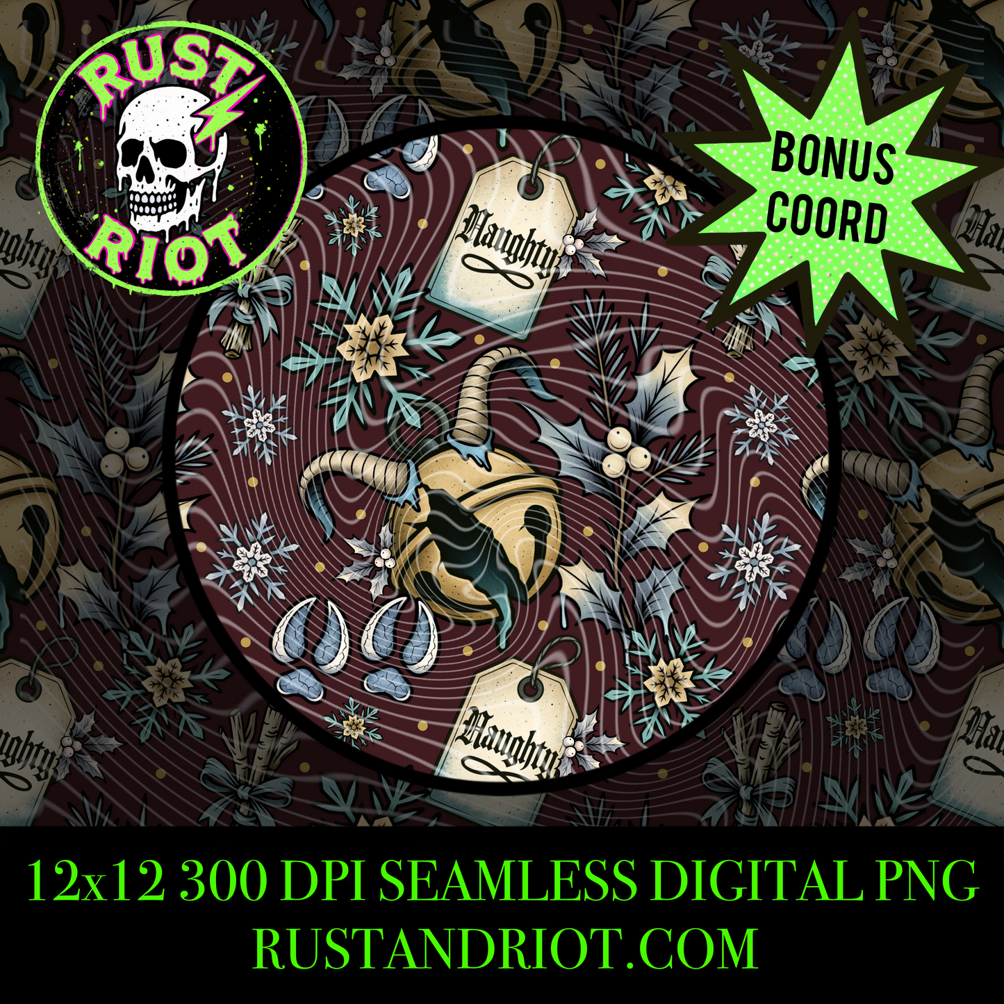 Season’s Beatings Everything Bundle | Krampus Horror Holiday Collection | PNG Digital Download