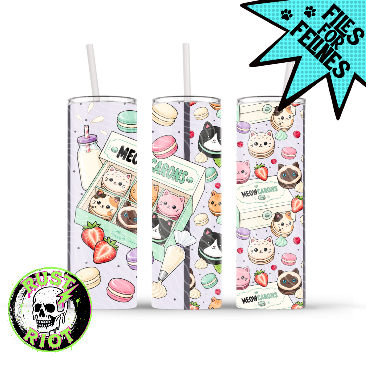 Meowcarons | Kawaii Pop Art Collection | PNG Digital Download