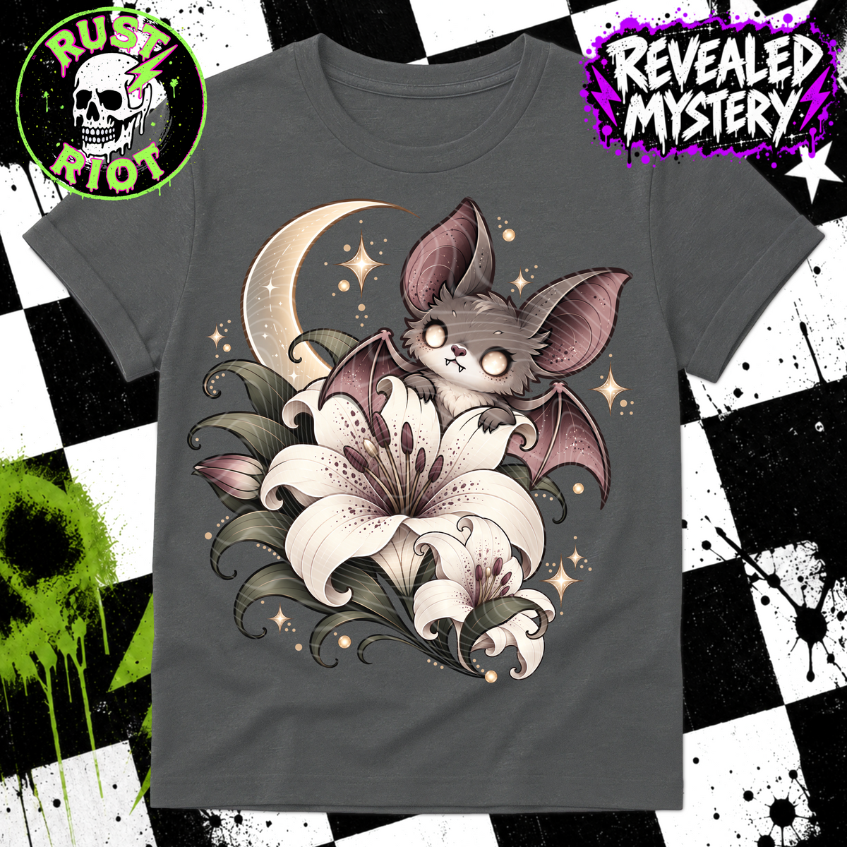 Lily Bat |Whimsical Goth | PNG Digital Download