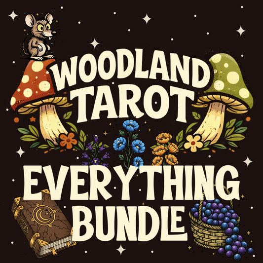 Woodland Tarot Everything Bundle | Enchanted Forest Graphic Set | PNG Digital Download
