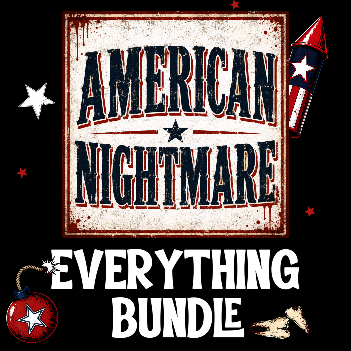 American Nightmare Everything Bundle | Patriotic Horror Collection| PNG Digital Download