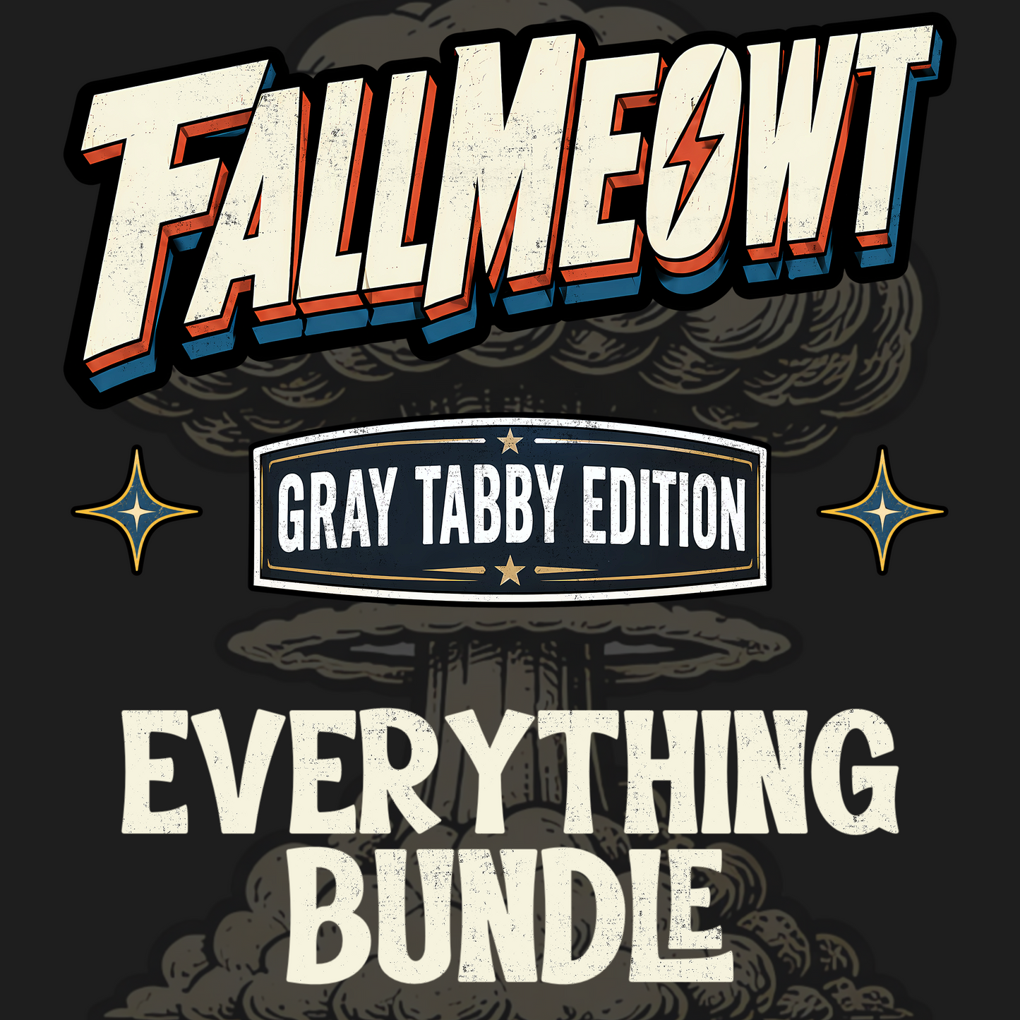 Fallmeowt | Retro Wasteland Cat Collection | PNG Digital Download