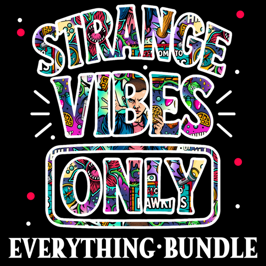Strange Vibes Only | Retro Horror Everything Bundle | PNG Digital Download