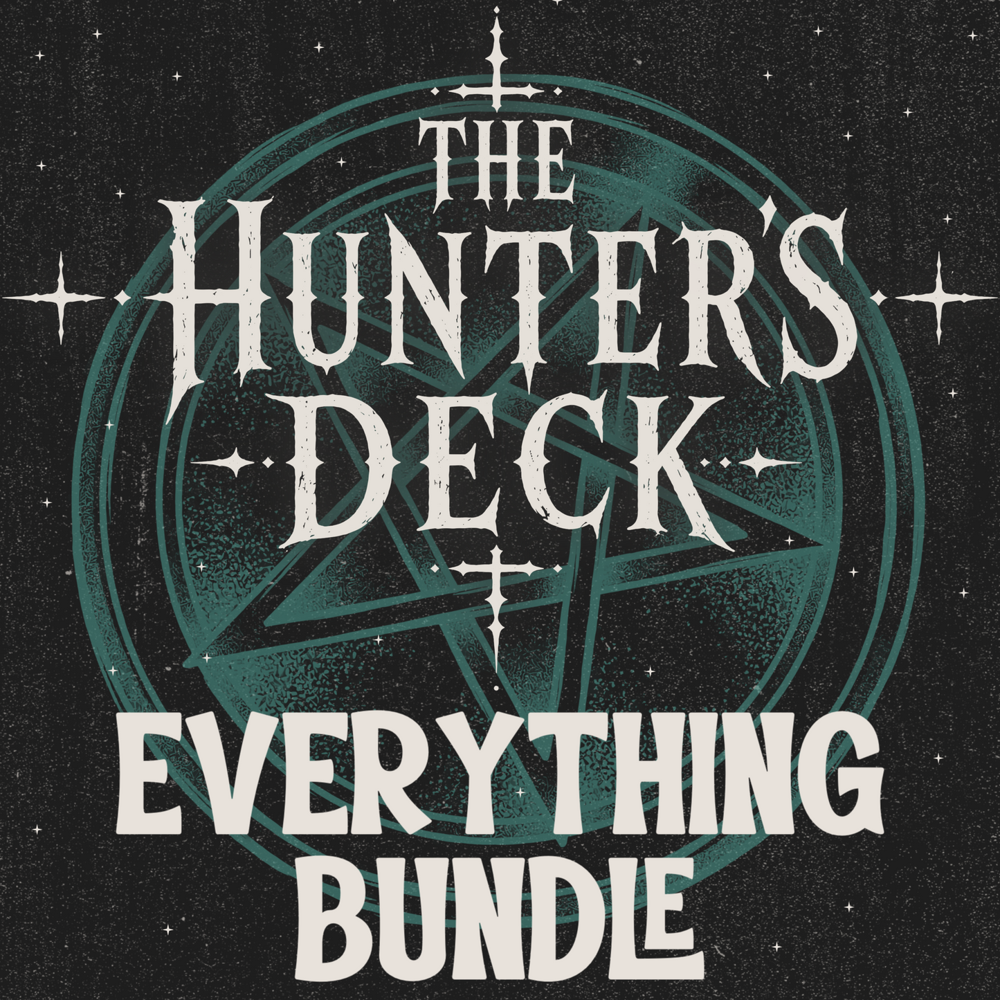 The Hunter’s Deck Everything Bundle | Neo Trad Occult Graphic Set | PNG Digital Download