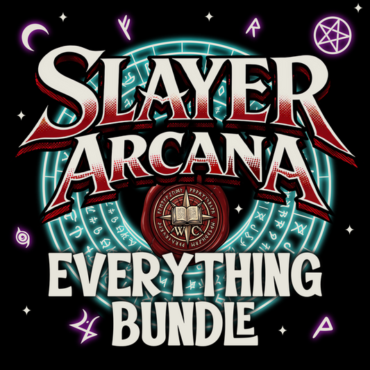 Slayer Arcana Everything Bundle | Gothic Tarot Graphic Set | PNG Digital Download
