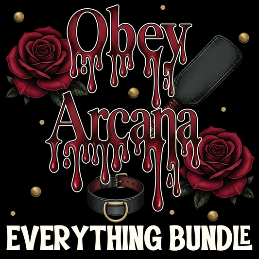 Obey Arcana Everything Bundle | Dark Romance Tarot Set | PNG Digital Download