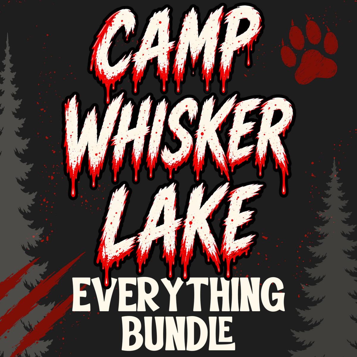 Camp Whisker Lake | Slasher Cat Collection | PNG Digital Download