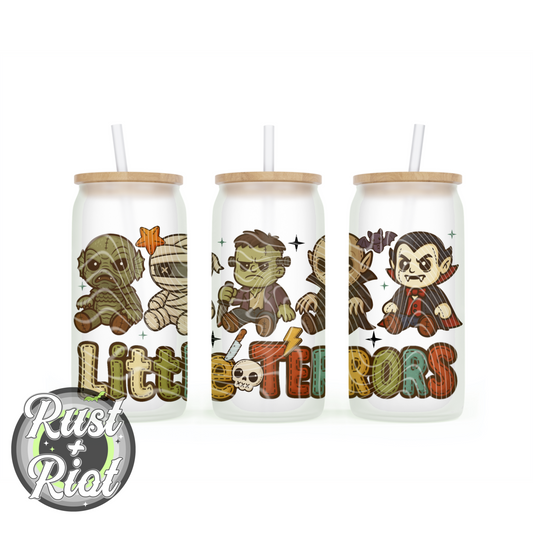 Little Terrors – Spooky Cute Monsters 16oz Glass Can Wrap