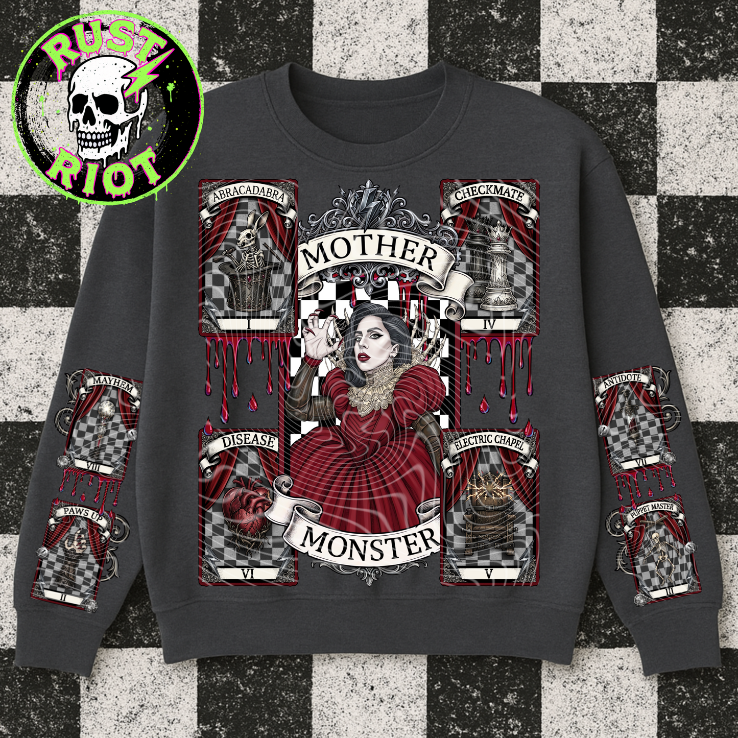 House of Mayhem | Gothic Tarot Graphic | PNG Digital Download