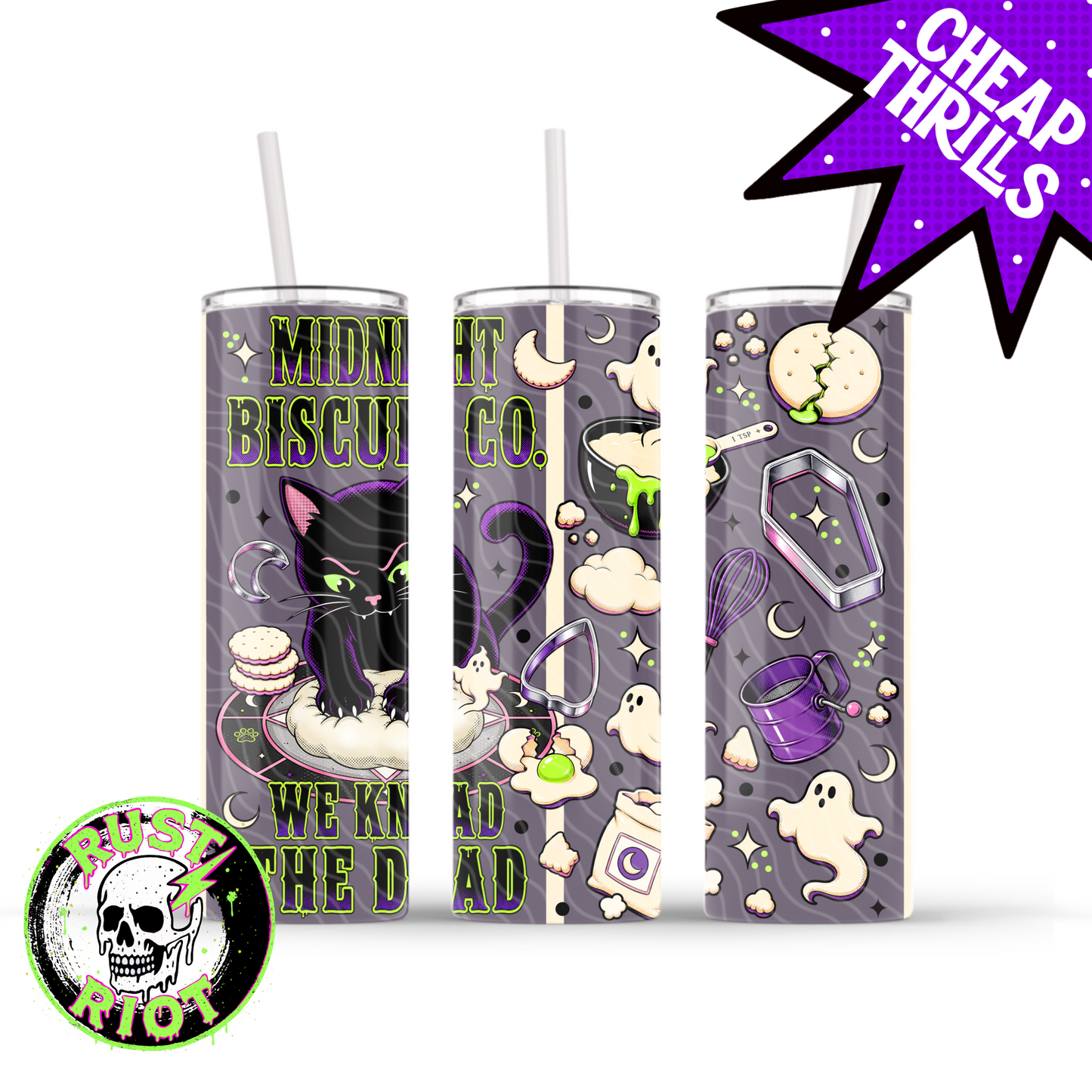 Midnight Biscuit Co. | Occult Cat Bakery Collection  | PNG Digital Download