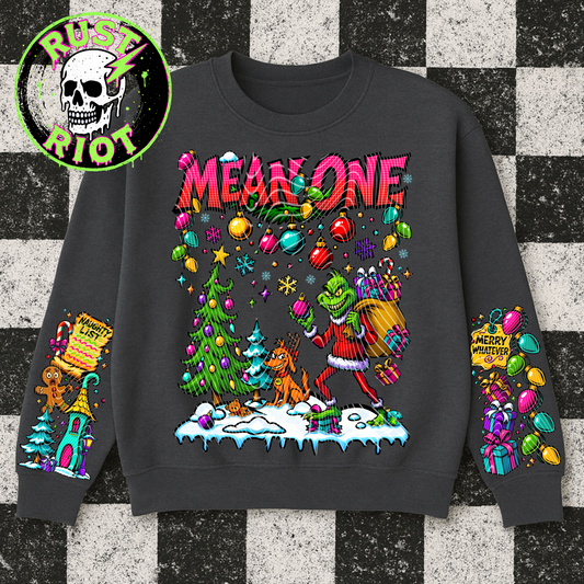 Mean One | Christmas Comic Holiday Tee Graphic | PNG Digital Download