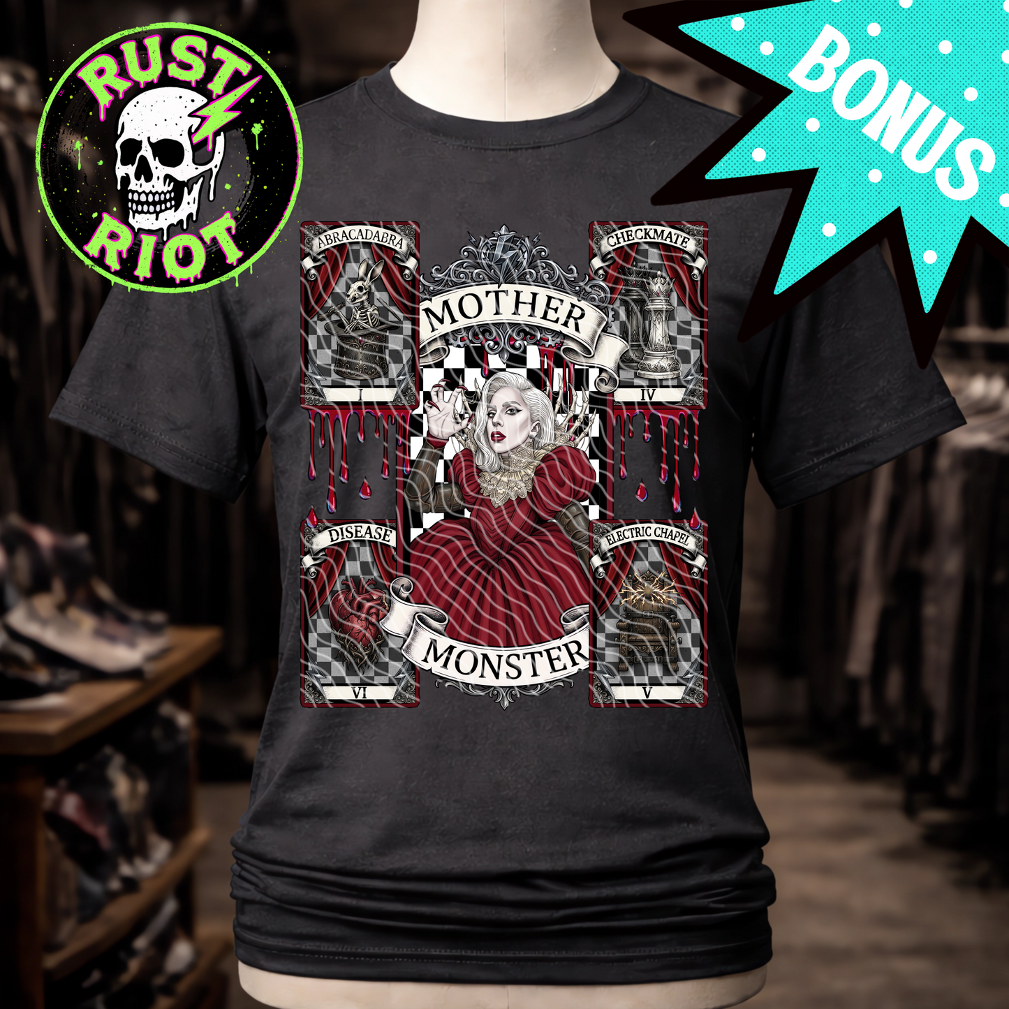 House of Mayhem | Gothic Tarot Graphic | PNG Digital Download