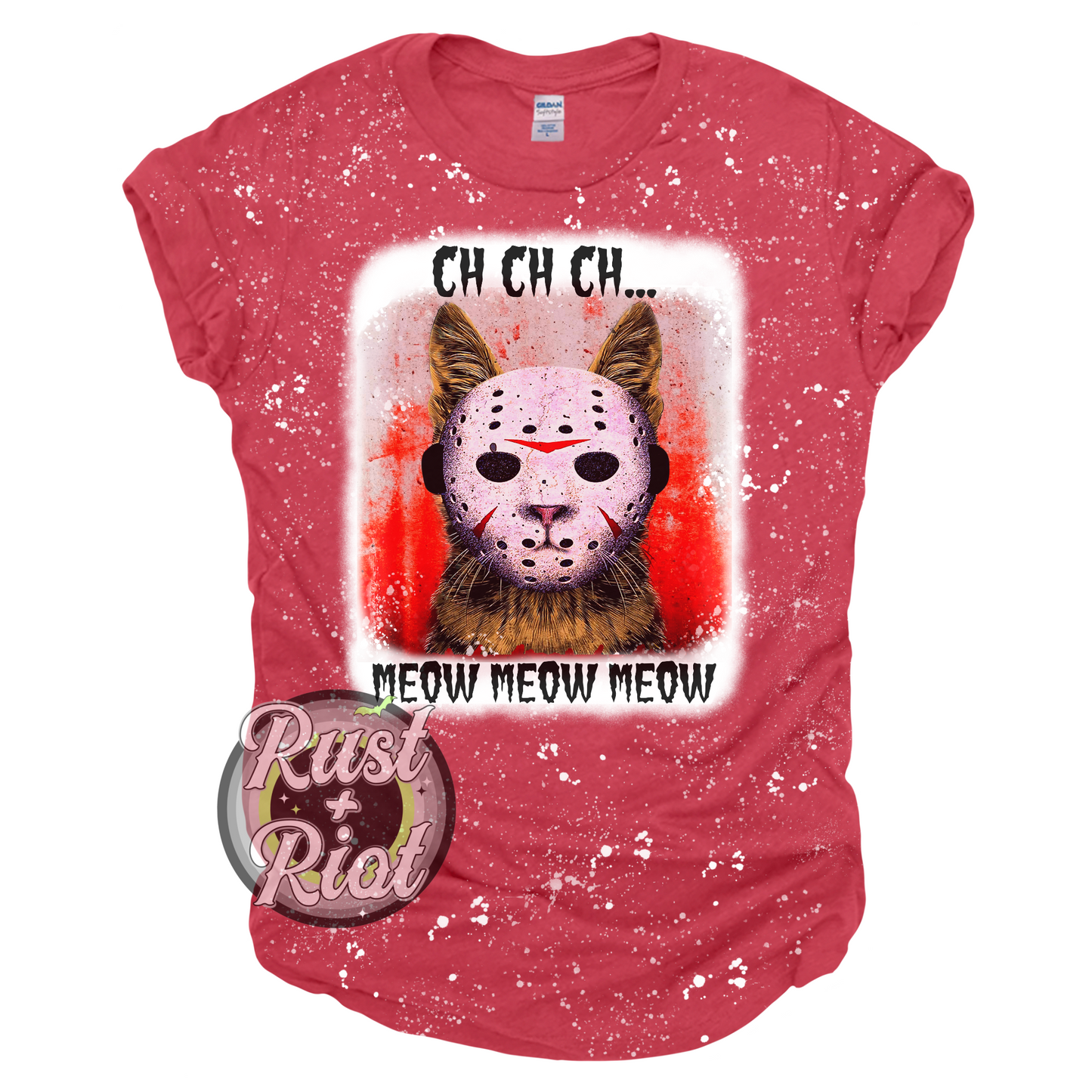 Jason Kitty Bleached T-Shirt