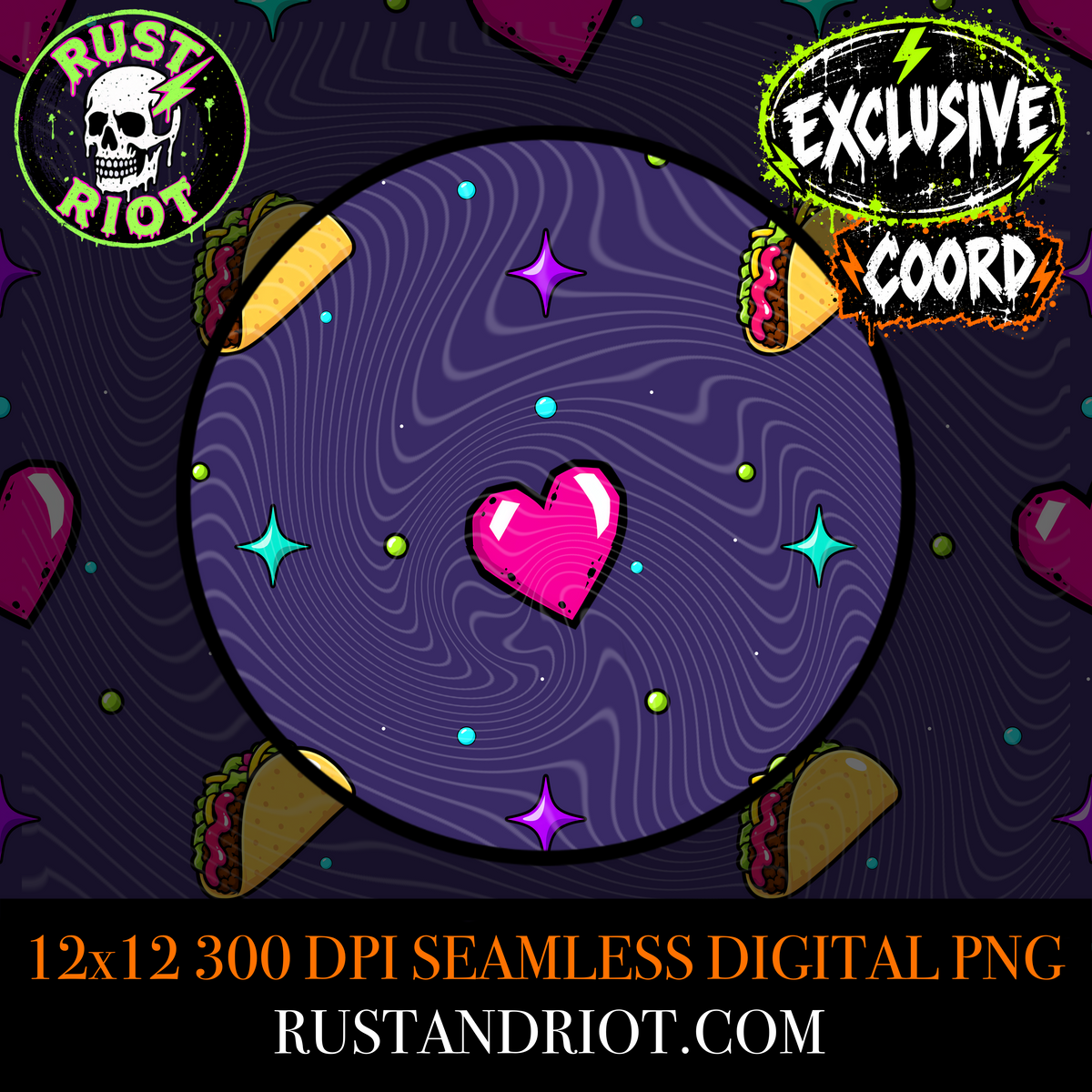 Earth Problems - I ❤️ Tacos Everything Bundle | Neon Alien Sci-Fi Graphic Set | PNG Digital Download (Copy)