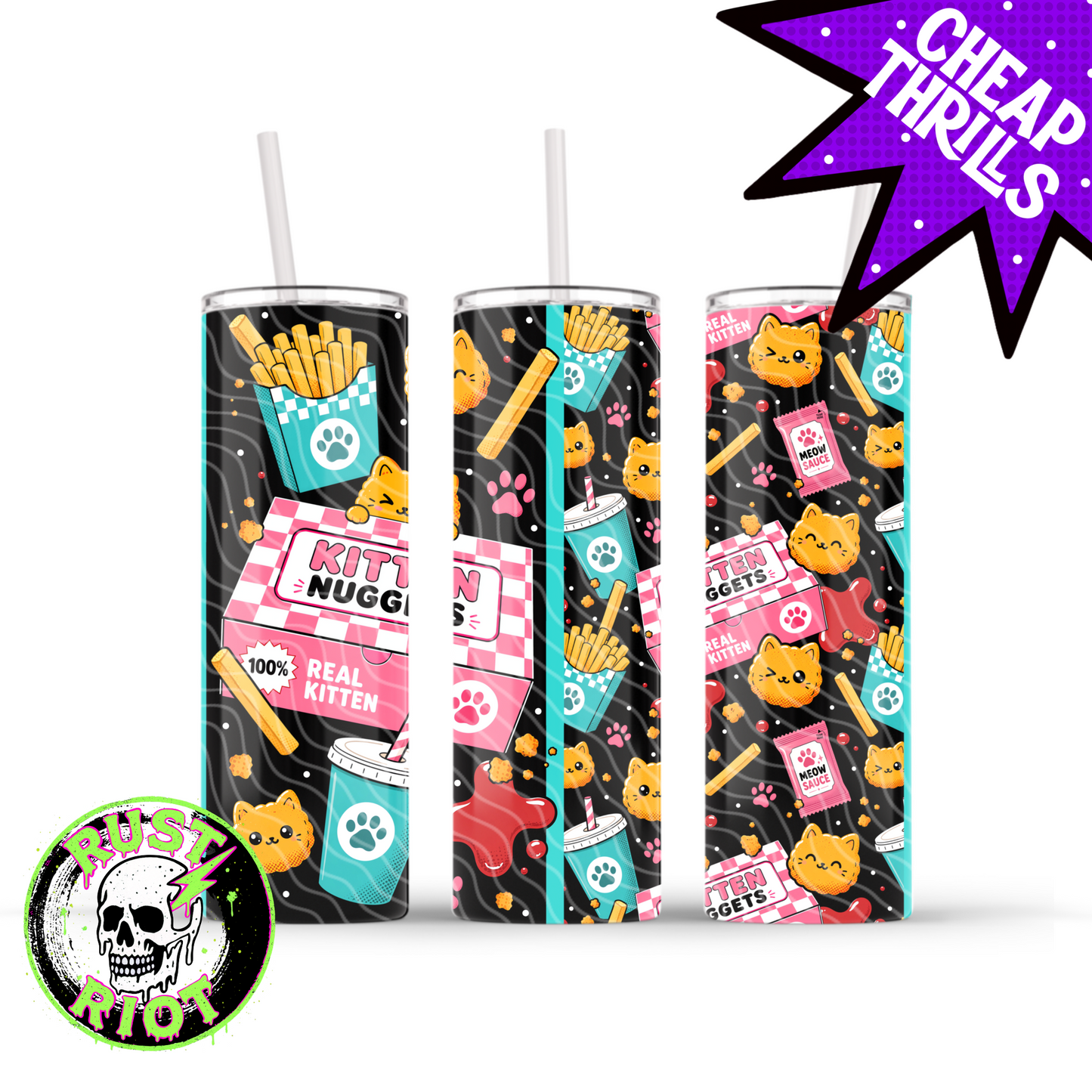 Kitten Nuggets - Closed Box | Kawaii Pop Art Collection | PNG Digital Download