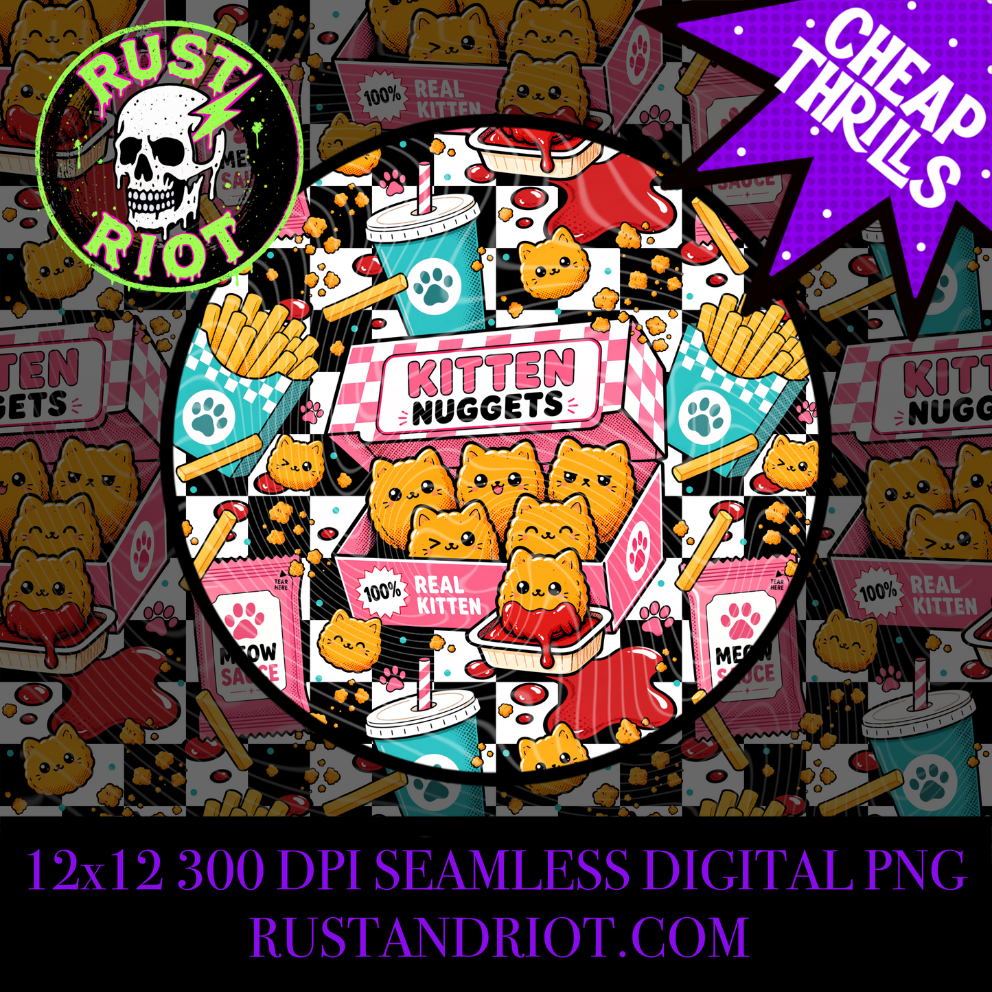 Kitten Nuggets - Open Box | Kawaii Pop Art Collection | PNG Digital Download