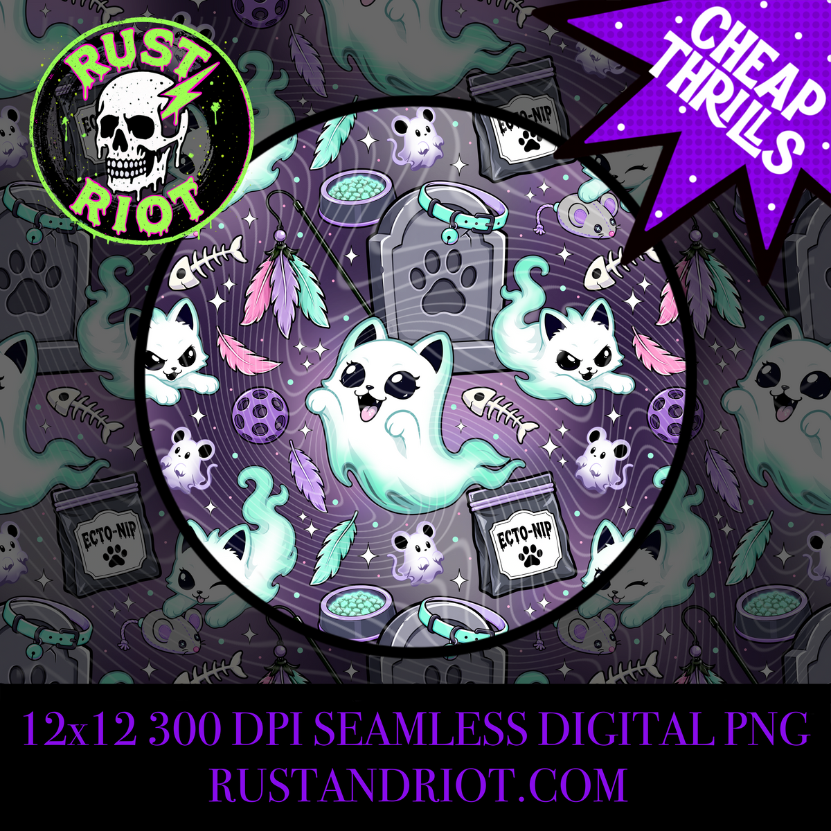 Purranormal Activity | Ghost Kitties Collection  | PNG Digital Download