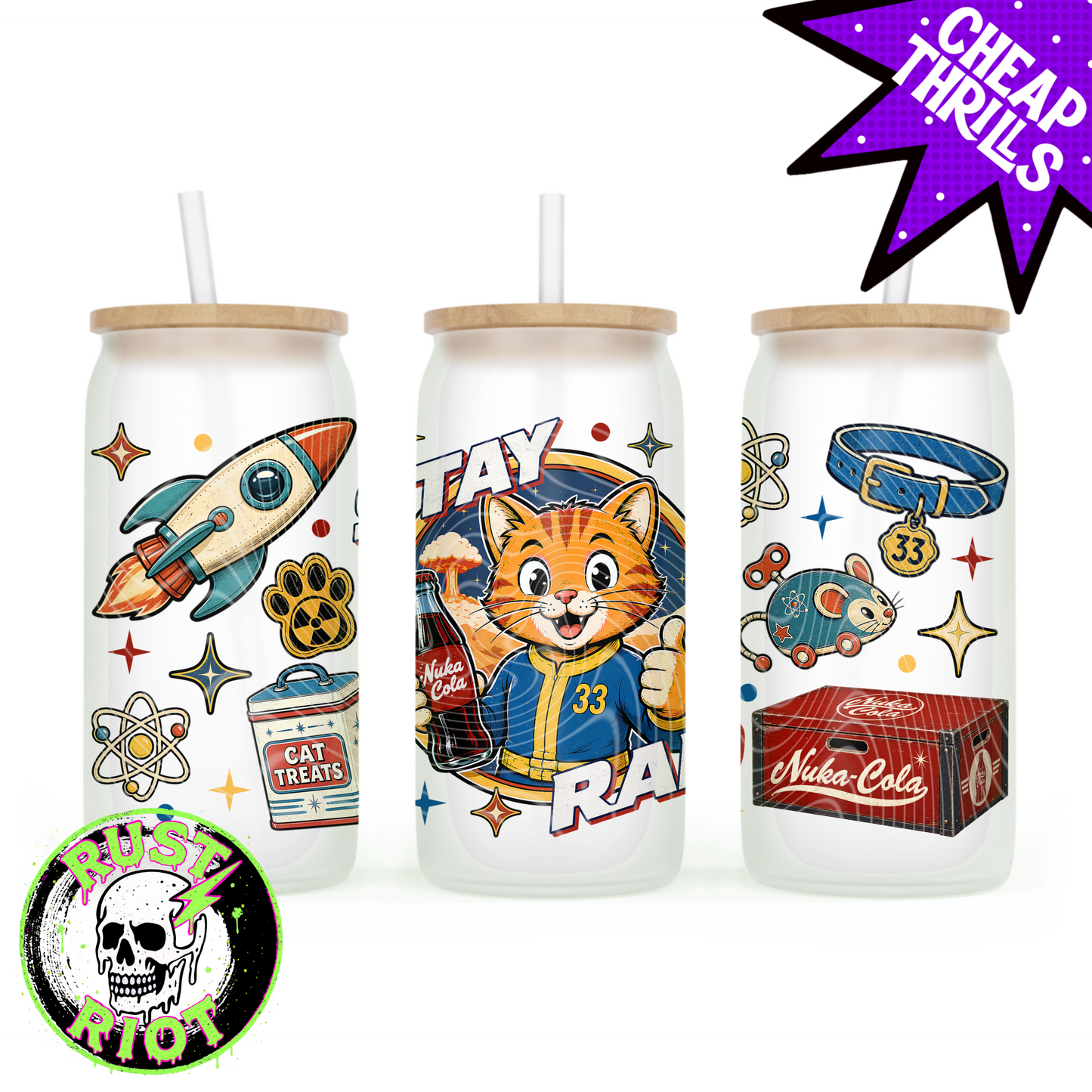 Fallmeowt | Retro Wasteland Cat Collection | PNG Digital Download