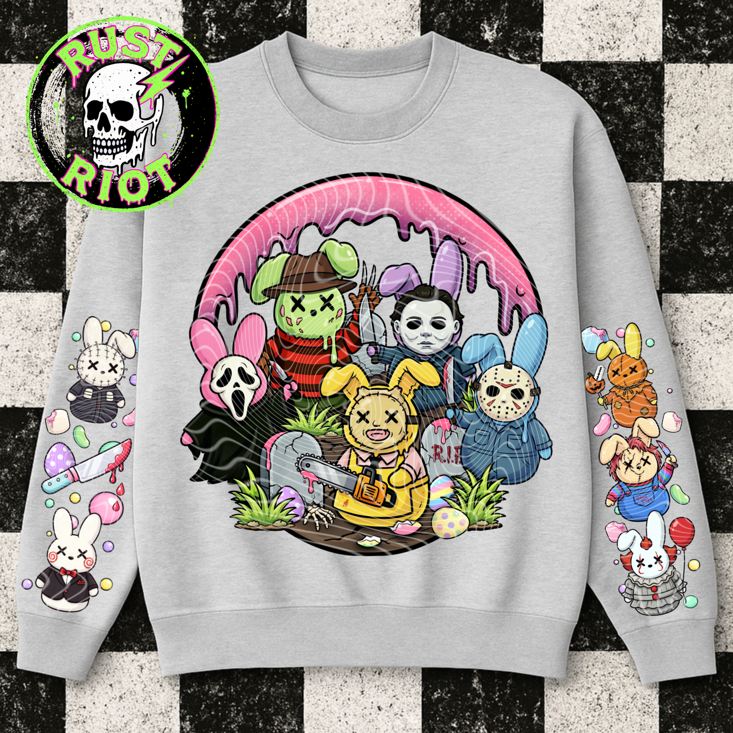 Slashy Easter Everything Bundle | Pastel Horror Graphic Set | PNG Digital Download
