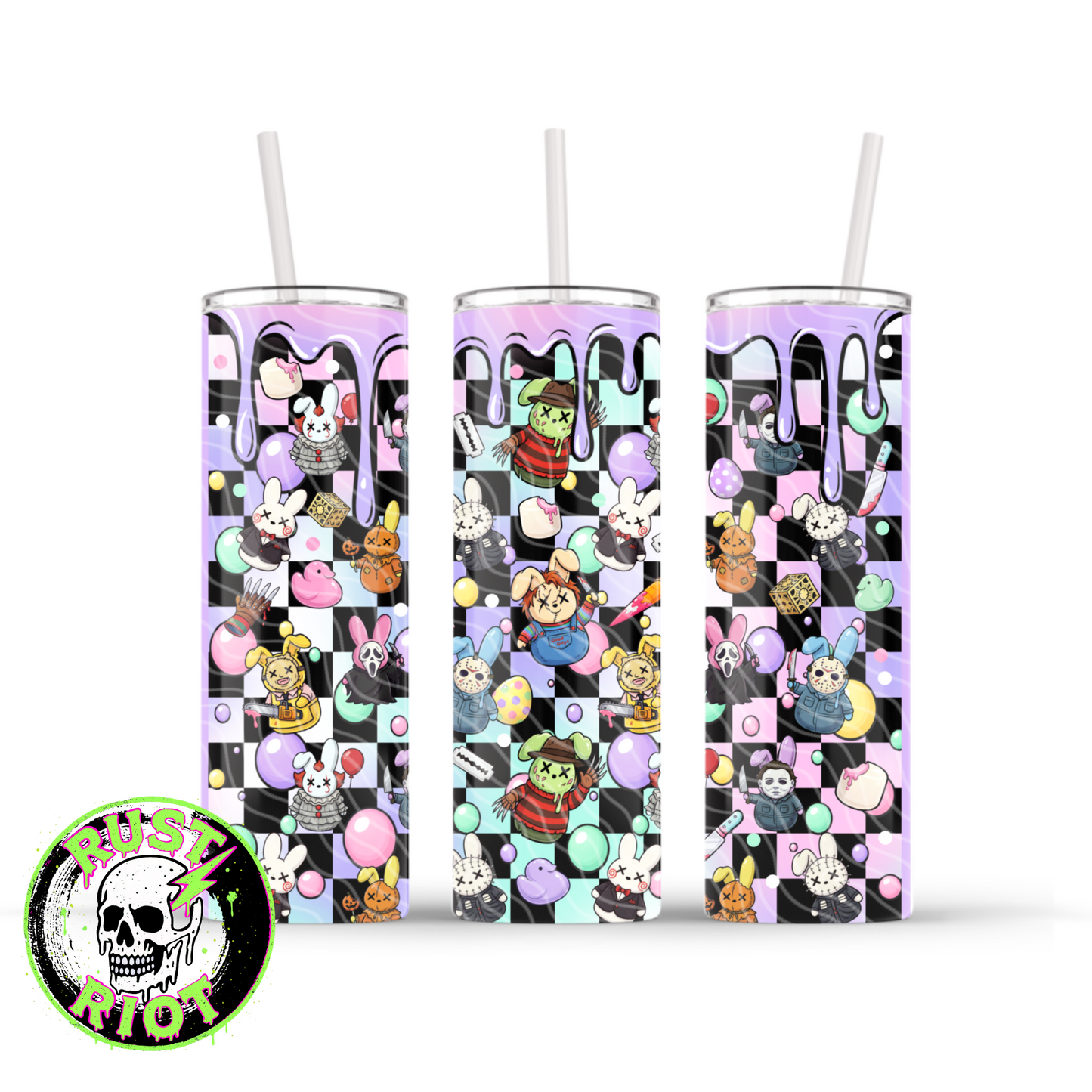 Slashy Easter Everything Bundle | Pastel Horror Graphic Set | PNG Digital Download